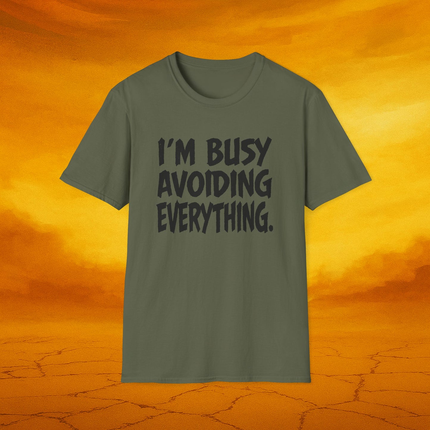 I’m Busy Avoiding Everything Tee, Unisex Casual Shirt, Gift for Friends, Relaxed Fit Shirt, Everyday Humor Wear