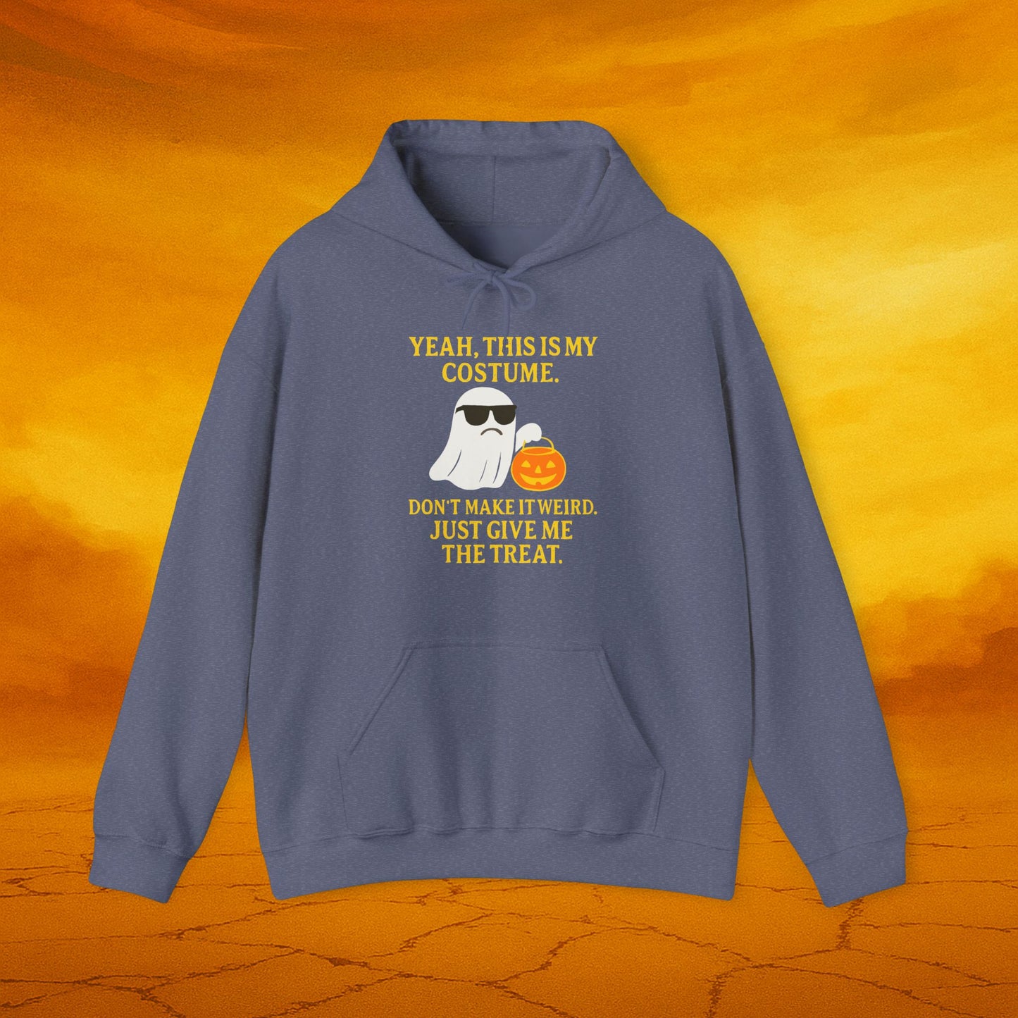 Halloween Costume Theme Hoodie, Unisex Sweater, Funny Halloween Sweatshirt, Trick or Treat Apparel, Spooky Fall Fashion