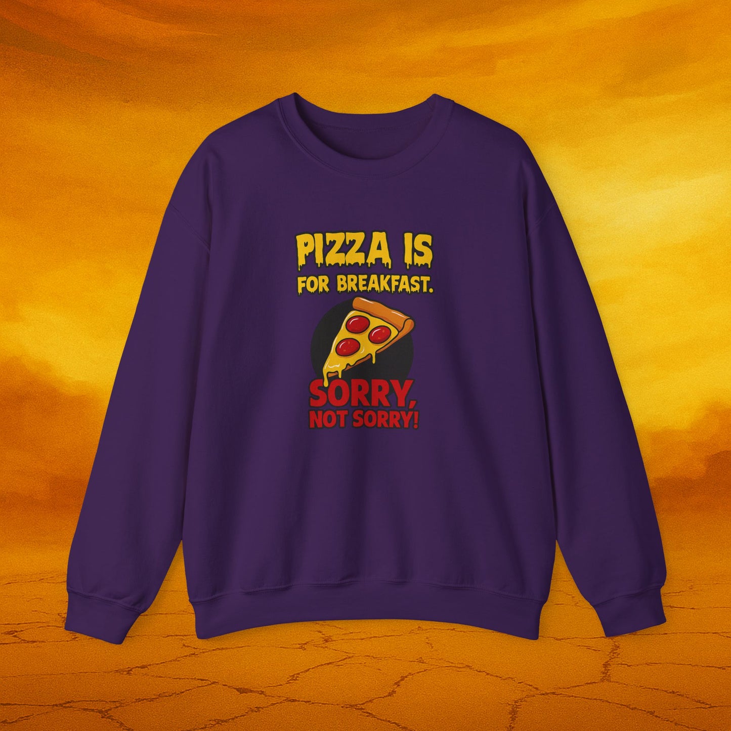 Unisex Pizza Crewneck Sweatshirt | Funny Sweatshirt, Pizza Lover Gift, Casual Wear, Foodie Apparel, Comfy Pullover