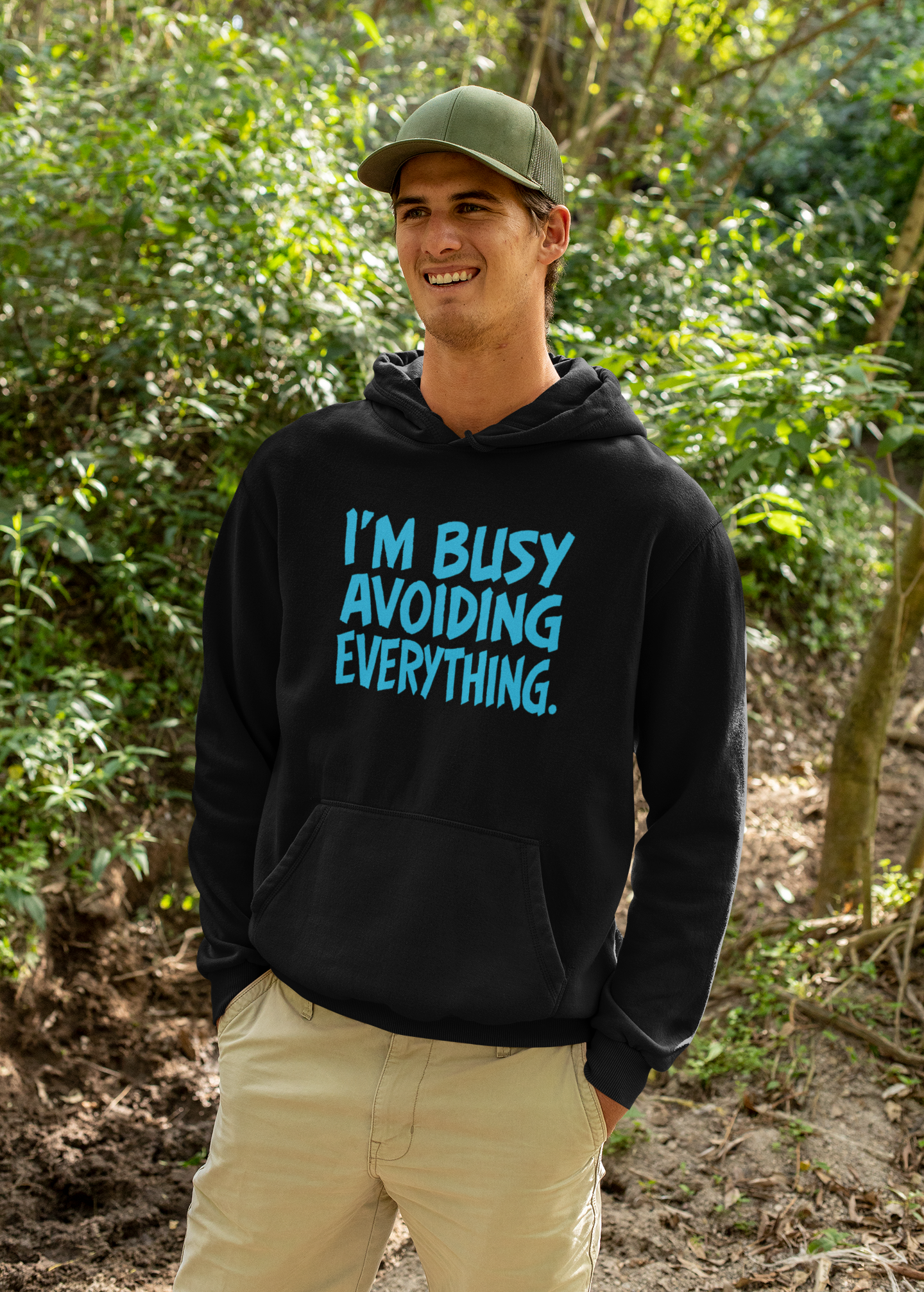 I'm Busy Avoiding Everything Sweatshirt, Funny Hoodie, Unisex Pullover, Casual Wear, Gift for Him/Her, Cozy Loungewear