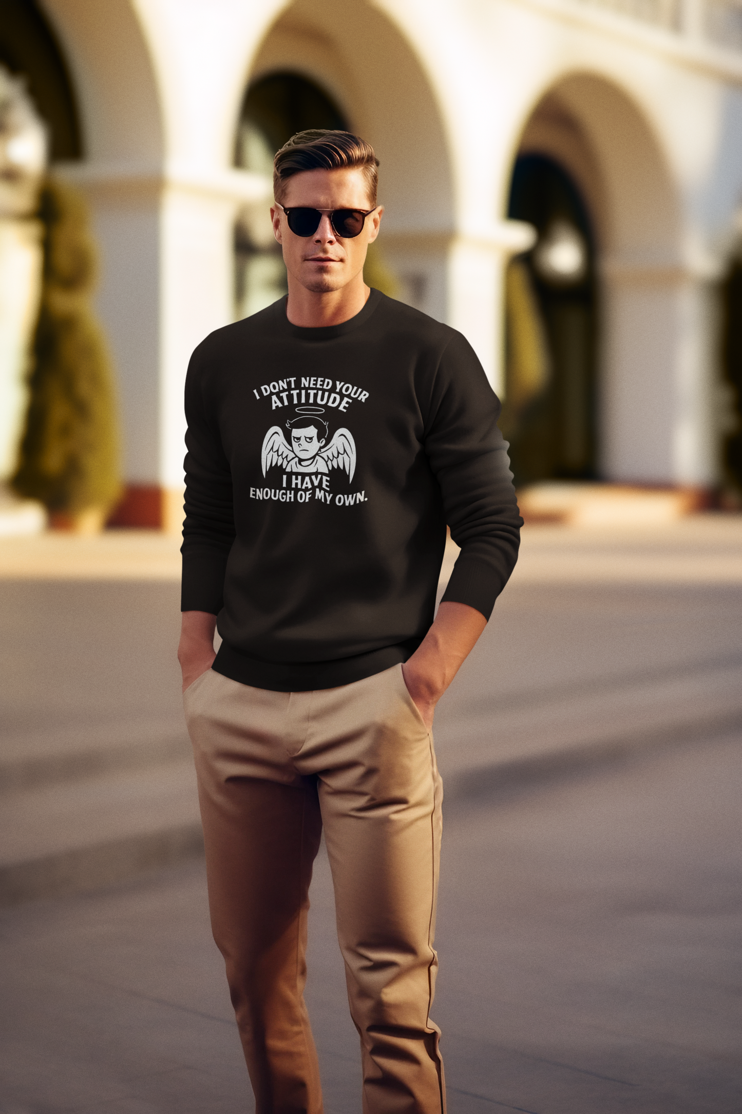 I dont need your attitude Sweatshirt, Unisex Crewneck, Perfect for Sassy Friends, Gift for Birthdays, Funny Apparel, Everyday Comfort