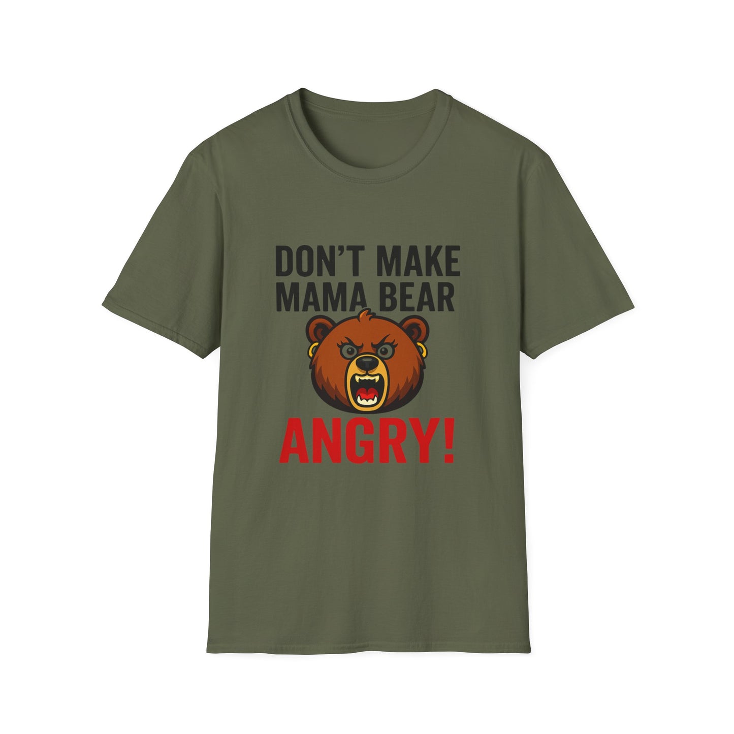 Dont Make Mama Bear Angry T-Shirt, Funny Gift, Family Tee, Unisex Cotton Top, Mom Humor Shirt, Birthday Gift
