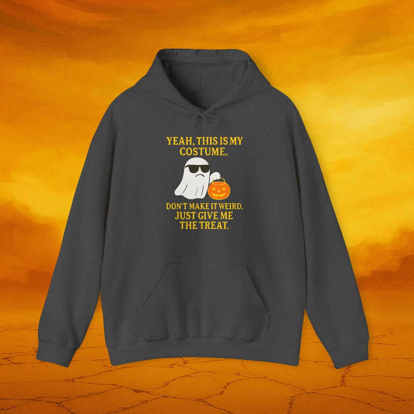Halloween Costume Theme Hoodie, Unisex Sweater, Funny Halloween Sweatshirt, Trick or Treat Apparel, Spooky Fall Fashion
