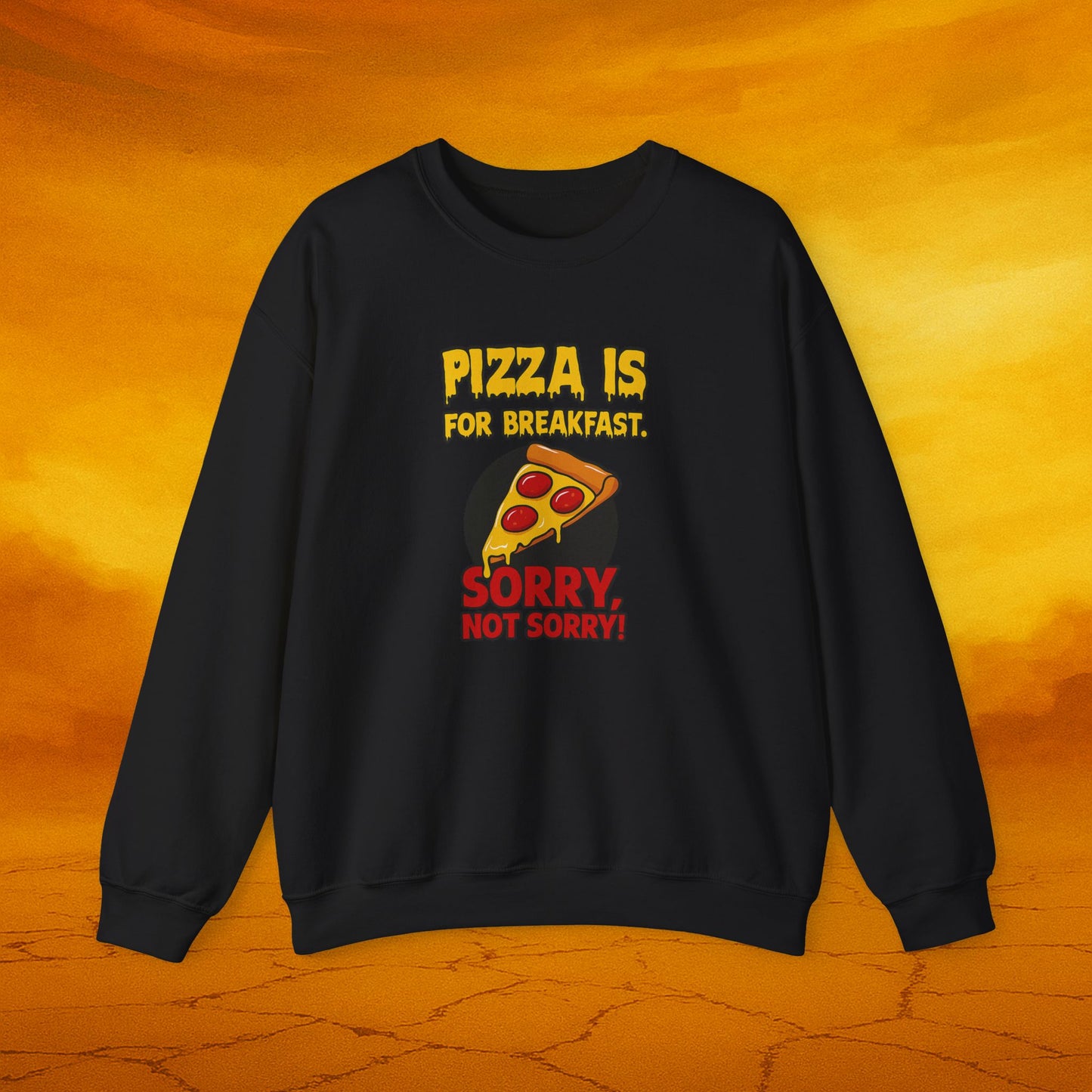 Unisex Pizza Crewneck Sweatshirt | Funny Sweatshirt, Pizza Lover Gift, Casual Wear, Foodie Apparel, Comfy Pullover