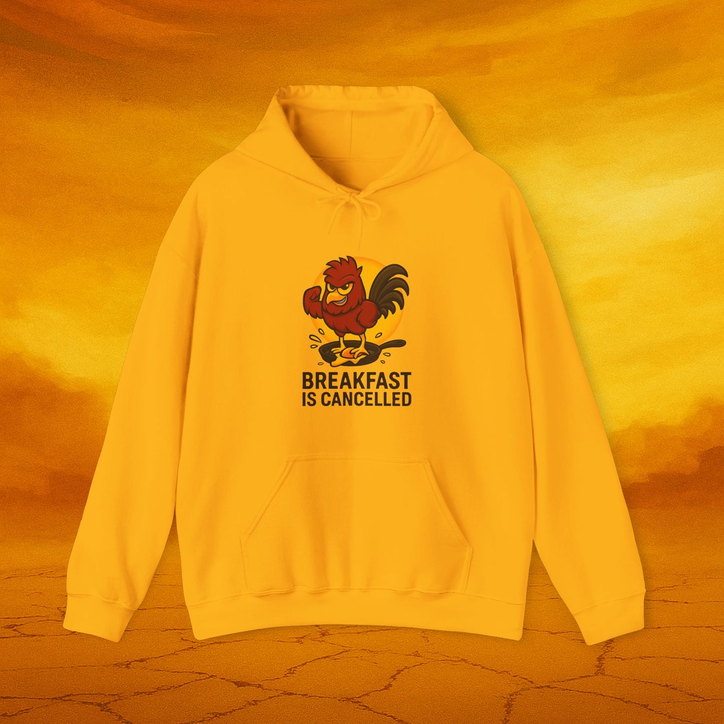 Breakfast Is Cancelled Hoodie, Funny Sweatshirt for Chicken Lovers, Gift for Foodies, Casual Wear, Cozy Loungewear