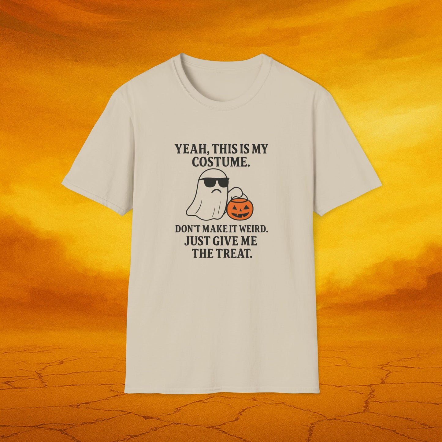 Halloween Ghost T-Shirt, Soft Unisex T-Shirt