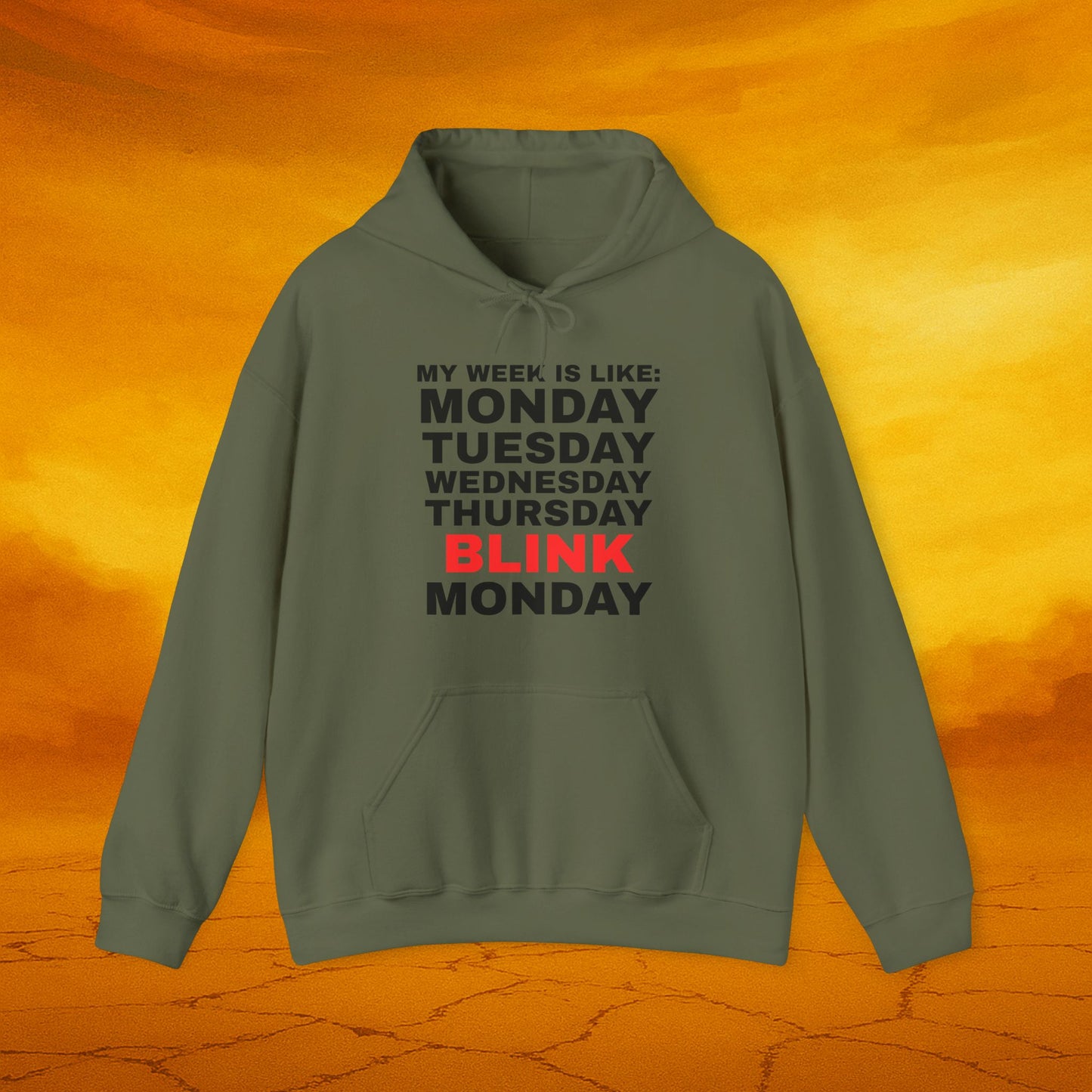 My Week Is Like Hoodie, Unisex Hoodie, Funny Sweatshirt, Gift for Friends, Humor Apparel, Monday Motivation