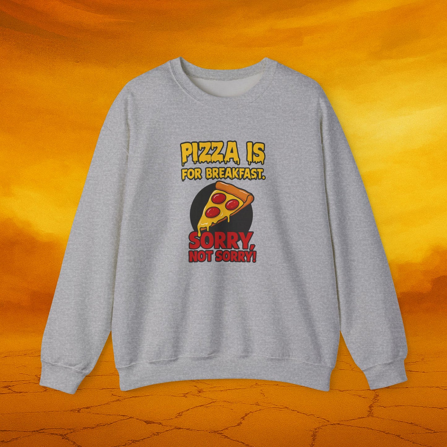 Unisex Pizza Crewneck Sweatshirt | Funny Sweatshirt, Pizza Lover Gift, Casual Wear, Foodie Apparel, Comfy Pullover
