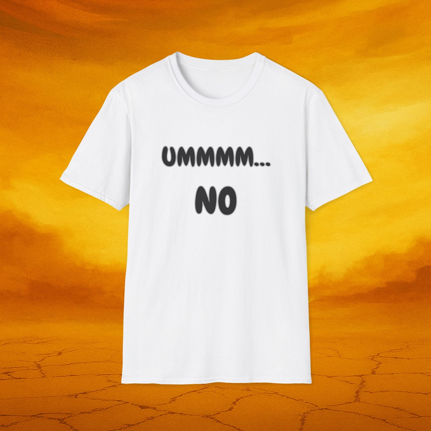 UMMMM... NO - Humor Soft Tee, Casual Wear, Birthday Gift, Everyday Humor