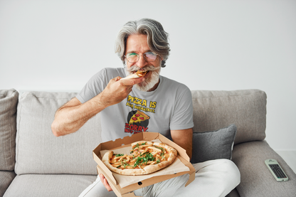 Pizza Breakfast Humor Unisex T-Shirt, Funny Foodie Gift, Pizza Lovers Tee, Casual Wear