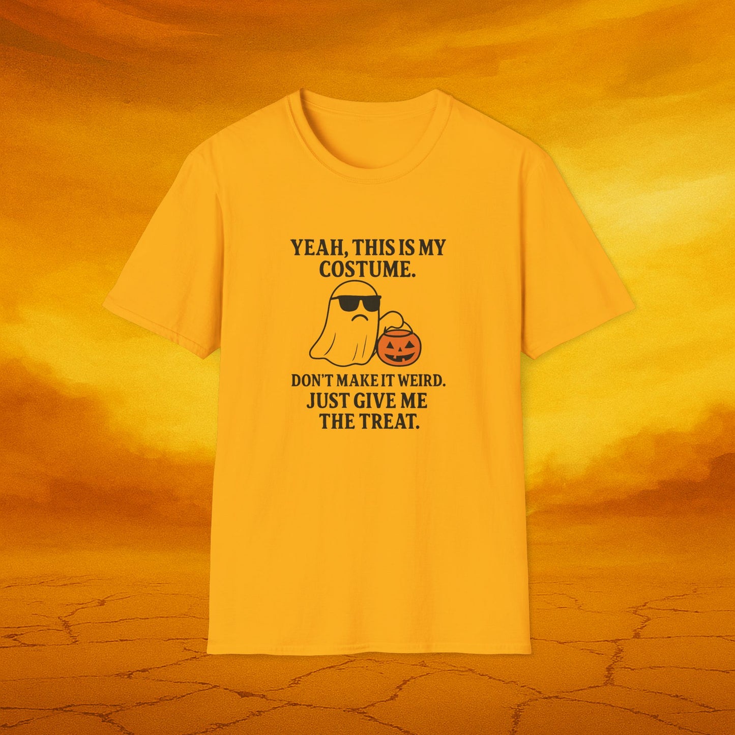 Halloween Ghost T-Shirt, Soft Unisex T-Shirt