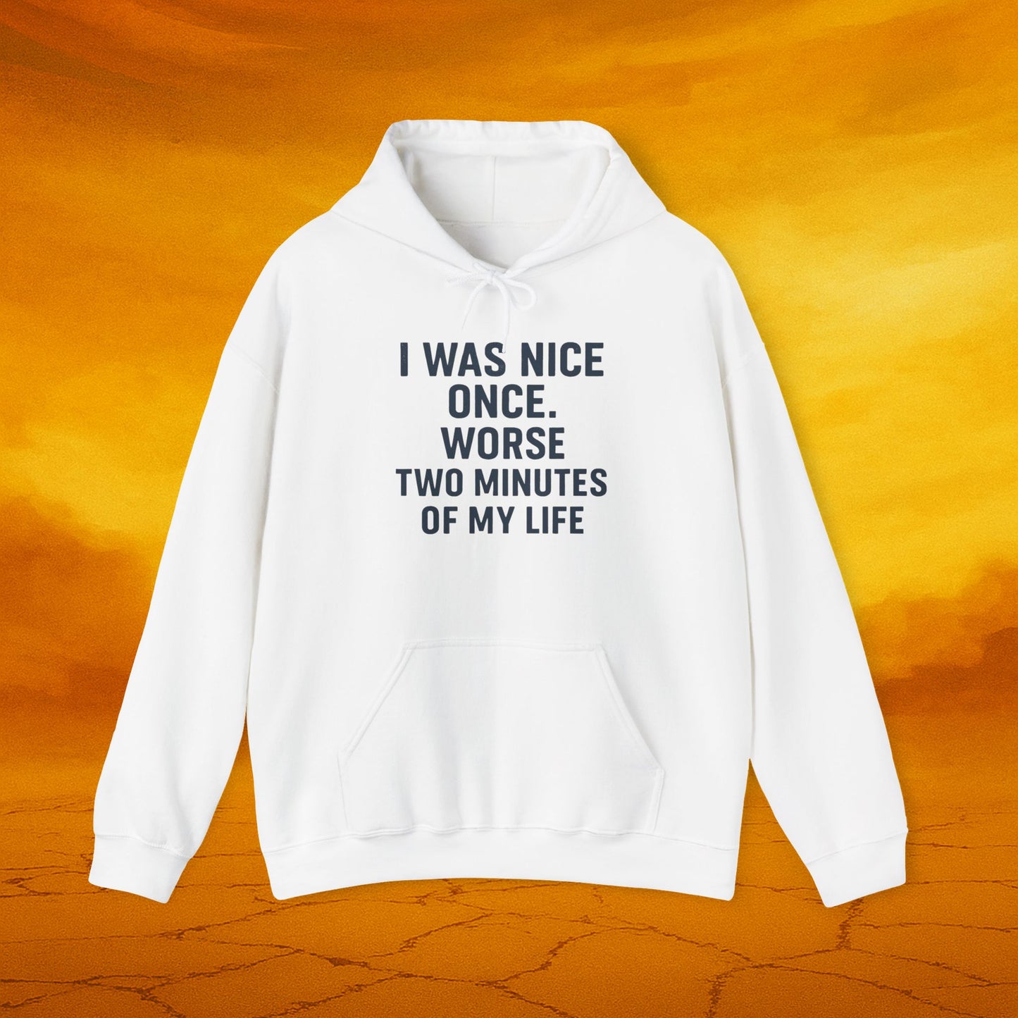 I Was Nice Once Hoodie - Funny Sweatshirt, Gift for Friends, Casual Wear, Cozy Layering, Sarcastic Humor