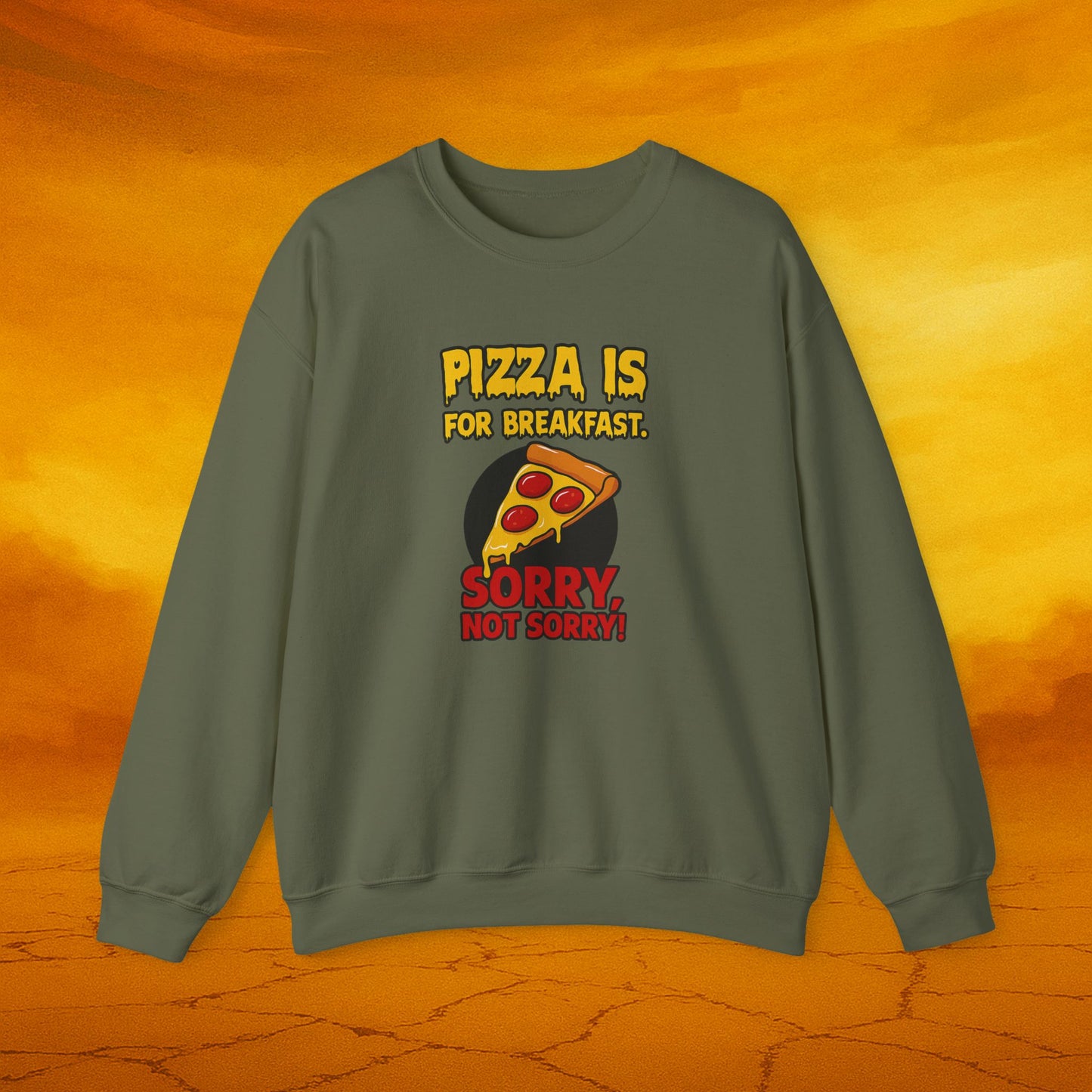 Unisex Pizza Crewneck Sweatshirt | Funny Sweatshirt, Pizza Lover Gift, Casual Wear, Foodie Apparel, Comfy Pullover