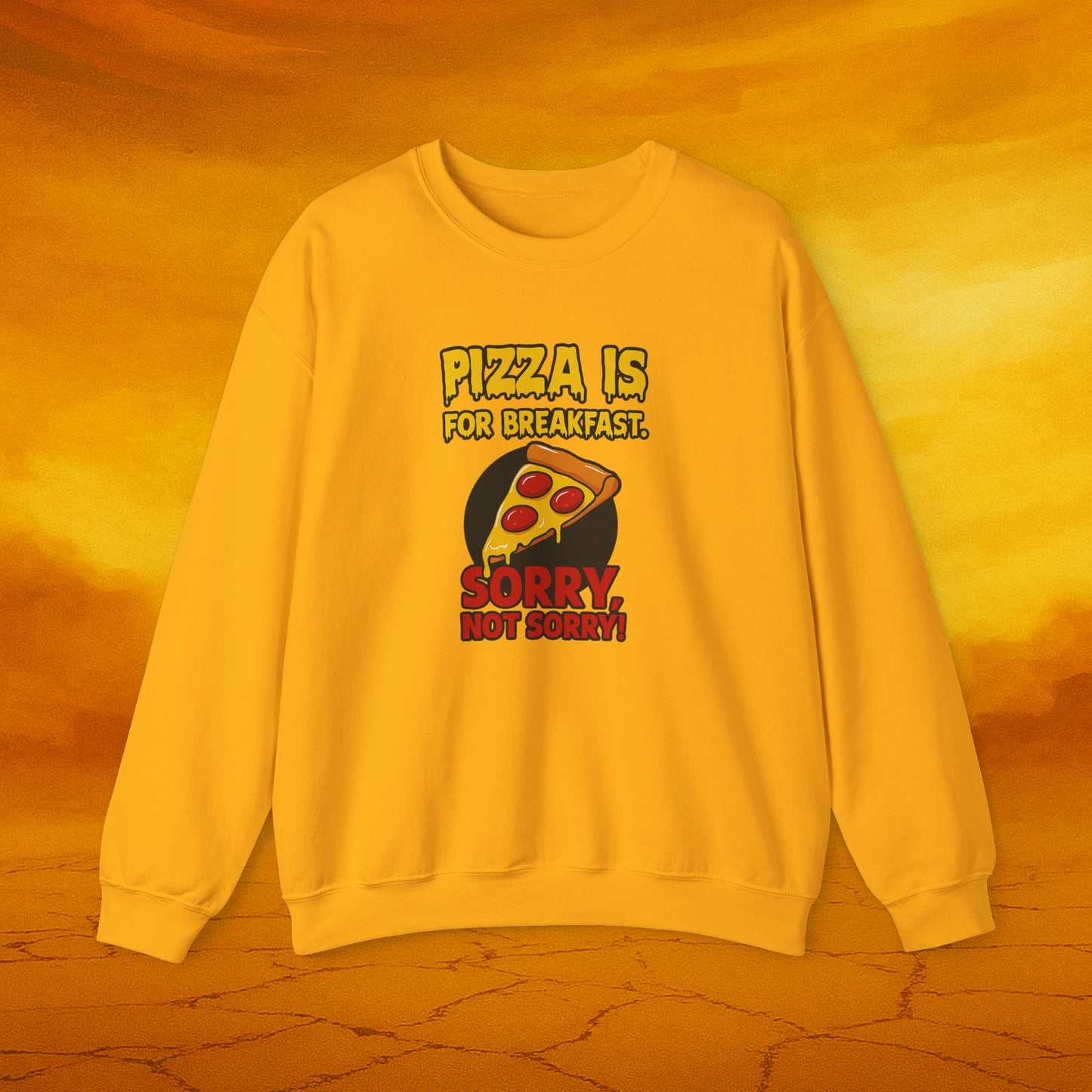 Unisex Pizza Crewneck Sweatshirt | Funny Sweatshirt, Pizza Lover Gift, Casual Wear, Foodie Apparel, Comfy Pullover