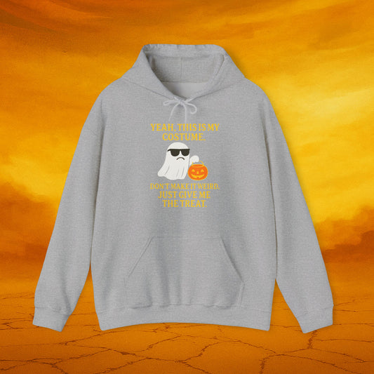 Halloween Costume Theme Hoodie, Unisex Sweater, Funny Halloween Sweatshirt, Trick or Treat Apparel, Spooky Fall Fashion