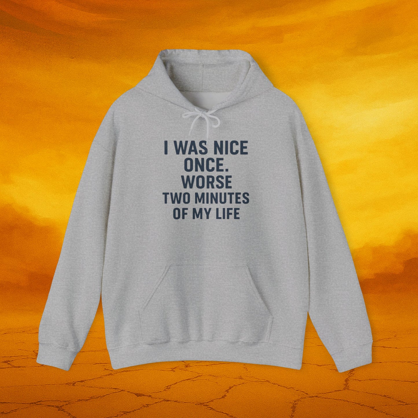 I Was Nice Once Hoodie - Funny Sweatshirt, Gift for Friends, Casual Wear, Cozy Layering, Sarcastic Humor